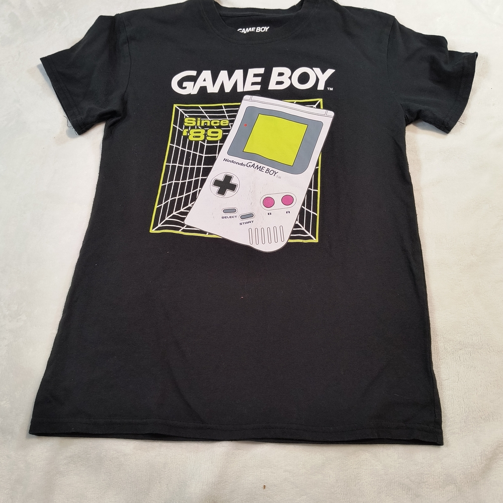 Black T-Shirt with Retro Design
